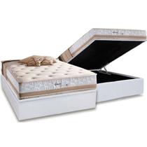 Cama Box Baú Casal + Colchão Molas Herval Spain Cama Box Baú Casal + Colchão Molas Herval Spain