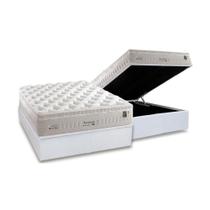 Cama Box Baú Casal: Colchão Molas MasterPocket Ensacadas Anjos Impressione + Base CRC Courano White(138x188) Cama Box Baú Casal: Colchão Molas MasterPocket Ensacadas Anjos Impressione + Base CRC Courano White(138x188)