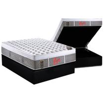 Cama Box Baú Casal: Colchão Molas Pocket Ensacadas Castor Light Stress Oxygen New Plush + Base CRC Courano Black (138x188) Cama Box Baú Casal: Colchão Molas Pocket Ensacadas Castor Light Stress Oxygen New Plush + Base CRC Courano Black (138x188)