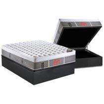 Cama Box Baú Casal: Colchão Molas Pocket Ensacadas Castor Light Stress Oxygen New Plush Visco + Base CRC Suede Gray(138x188) Cama Box Baú Casal: Colchão Molas Pocket Ensacadas Castor Light Stress Oxygen New Plush Visco + Base CRC Suede Gray(138x188)