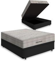 Cama Box Bau Casal Colchão Ortobom De Molas Ensacadas Airtech Springpocket
