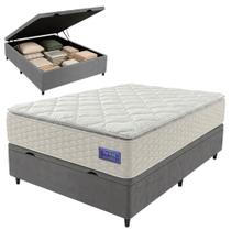Cama Box Baú Casal Colchão Ortopédico Atena Molas Ensacadas Pillow Top 138x188x79cm Hip Sleep Cama Box Baú Casal Colchão Ortopédico Atena Molas Ensacadas Pillow Top 138x188x79cm Hip Sleep