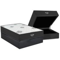 Cama Box Baú Casal + Colchão Ortopédico Inovaflex Star Cama Box Baú Casal + Colchão Ortopédico Inovaflex Star