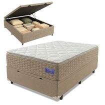Cama Box Baú Casal Colchão Ortopédico Magnus Molas Superlastic Pillow Top 138x188x79cm Hip Sleep Cama Box Baú Casal Colchão Ortopédico Magnus Molas Superlastic Pillow Top 138x188x79cm Hip Sleep