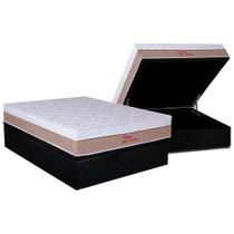 Cama Box Baú Casal: Colchão Ortopédico Orthoflex Foggia Premier + Base CRC Suede Black(138x188) Cama Box Baú Casal: Colchão Ortopédico Orthoflex Foggia Premier + Base CRC Suede Black(138x188)