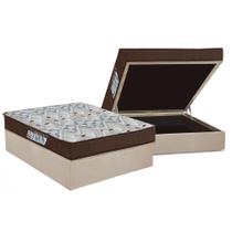 Cama Box Baú Casal: Colchão Ortopédico Ortobom D45 / EP ISO 150 Mega Firme + Base CRC Suede Clean(138x188) Cama Box Baú Casal: Colchão Ortopédico Ortobom D45 / EP ISO 150 Mega Firme + Base CRC Suede Clean(138x188)