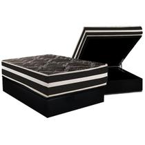 Cama Box Baú Casal: Colchão Ortopédico Paropas D28 AG80 Master Black Double Face + Base CRC Suede Black (138x188) Cama Box Baú Casal: Colchão Ortopédico Paropas D28 AG80 Master Black Double Face + Base CRC Suede Black (138x188)