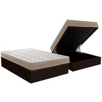 Cama Box Baú Casal: Colchão Ortopédico Paropas D33 / EP Confort Ultra Firme + Base CRC Suede Brown(138x188) Cama Box Baú Casal: Colchão Ortopédico Paropas D33 / EP Confort Ultra Firme + Base CRC Suede Brown(138x188)