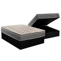 Cama Box Baú Casal: Colchão Ortopédico Paropas D45 / EP Confort Mega Firme + Base CRC Suede Black(138x188) Cama Box Baú Casal: Colchão Ortopédico Paropas D45 / EP Confort Mega Firme + Base CRC Suede Black(138x188)