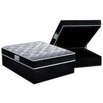 Cama Box Baú Casal: Colchão Ortopédico Probel D33/EP Firmepedic ProDormir Advanced Tech1500 Double Face + Base CRC Suede Black(138x188) Cama Box Baú Casal: Colchão Ortopédico Probel D33/EP Firmepedic ProDormir Advanced Tech1500 Double Face + Base CRC Suede Black(138x188)