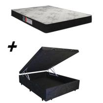 Cama Box Baú Casal + Colchão Portobel Viena D23 57x138x188