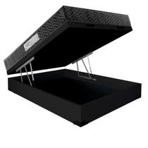 Cama Box Baú Casal Colchão Prime Gold D33 Paropas + Box Sintético 61x138x188 Preto Cama Box Baú Casal Colchão Prime Gold D33 Paropas + Box Sintético 61x138x188 Preto