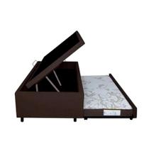 Cama Box Baú Casal com Cama Auxiliar para Colchão Avulso 138x188x46cm