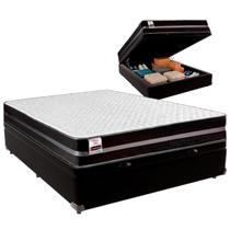 Cama Box Baú Casal e Colchão Bogota Molas Ultralastic Inducol Preto Cama Box Baú Casal e Colchão Bogota Molas Ultralastic Inducol Preto