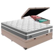Cama Box Baú Casal e Colchão Molas Ensacadas Berlim Probel