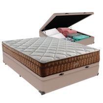 Cama Box Baú Casal e Colchão Ortopédico Anjos Star Pillow in