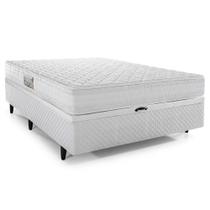 Cama Box Baú Casal Herval Frontier, 66x138x188 cm, Espuma Composta, Branco
