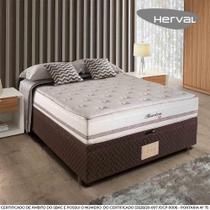 Cama Box Baú Casal Herval Haarlem, Molas Ensacadas, 76x138x188 cm