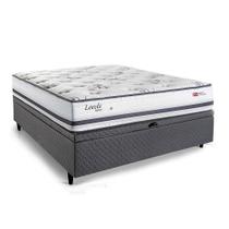 Cama Box Baú Casal Herval Leeds, Molas Maxspring, 76x138x188 cm Cama Box Baú Casal Herval Leeds, Molas Maxspring, 76x138x188 cm