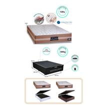 Cama Box Baú Casal Medida Especial Viúva + Colchão Sankonfort Le Confort Molas Ensacadas 120x203x76 (Ideal para quartos pequenos) Cama Box Baú Casal Medida Especial Viúva + Colchão Sankonfort Le Confort Molas Ensacadas 120x203x76 (Ideal para quartos pequenos)