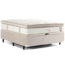 Cama Box Baú Casal, Molas Ensacadas Herval Channel Bambu, 79x138x188 cm Cama Box Baú Casal, Molas Ensacadas Herval Channel Bambu, 79x138x188 cm