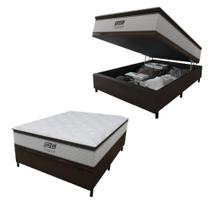 Cama Box Baú Casal Molas Pocket Tower 138x188x75cm