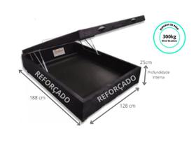 Cama Box Baú Casal Padrão Viúva 128x188