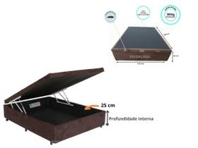 Cama Box Baú Casal Padrão Viúva 128x188