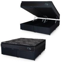 Cama Box Baú Casal Queen Colchão Com Molas Ensacadas
