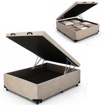 Cama Box Baú Casal Suede (138x188) REFORÇADA - Bege Cama Box Baú Casal Suede (138x188) REFORÇADA - Bege