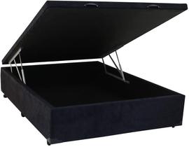 Cama Box Baú casal suede preto Cama Box Baú casal suede preto