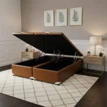 Cama Box Baú Castor King Premium Caramelo 193x203x35cm