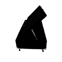 Cama Box Baú Castor Solteiro Corano Preto 88x188x41cm