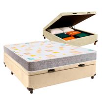 Cama Box Bau + Colchão Casal D20 Inducol Cama Box Bau + Colchão Casal D20 Inducol