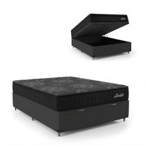 Cama Box Baú Colchão Casal Molas Ensacadas Absoluto City Pillow Top 138x188x64cm Conforto premium Cama Box Baú Colchão Casal Molas Ensacadas Absoluto City Pillow Top 138x188x64cm Conforto premium
