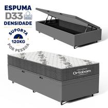 Cama Box Baú Colchão Espuma D33 Ortobom Airtech 100 88 cm Cama Box Baú Colchão Espuma D33 Ortobom Airtech 100 88 cm