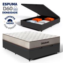Cama Box Baú Colchão Espuma D60 Ortobom Force Dream Casal