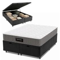 Cama Box Baú Colchão King Molas Ensacadas Splendido 193x203x65cm Munhoz