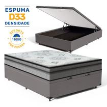 Cama Box Baú com Colchão de Espuma D33 Anjos Pillow In Ortosleep Casal 138 cm