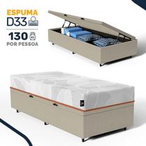 Cama Box Baú com Colchão de Espuma D33 Enrolado Sonno Full Umaflex Solteiro 88 cm Cama Box Baú com Colchão de Espuma D33 Enrolado Sonno Full Umaflex Solteiro 88 cm