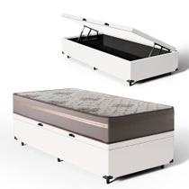 Cama Box Baú com Colchão de Espuma D33 Millenium One Face Solteiro 88cm