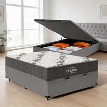 Cama Box Baú com Colchão de Espuma D33 Ortobom Airtech 100 Casal 138 cm Cama Box Baú com Colchão de Espuma D33 Ortobom Airtech 100 Casal 138 cm