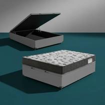 Cama Box Baú com Colchão de Espuma D33 Ortobom ISO 100 Viúva 128 cm