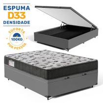 Cama Box Baú com Colchão de Espuma D33 Ortobom ISO 100 Viúva 128cm Cama Box Baú com Colchão de Espuma D33 Ortobom ISO 100 Viúva 128cm