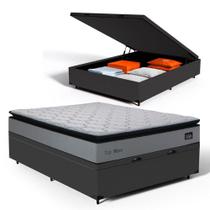 Cama Box Baú com Colchão de Espuma D33 Pillow Top Maxx Casal 138 cm Cama Box Baú com Colchão de Espuma D33 Pillow Top Maxx Casal 138 cm