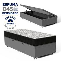 Cama Box Baú com Colchão de Espuma D45 Ortobom Airtech 150 88 cm Cama Box Baú com Colchão de Espuma D45 Ortobom Airtech 150 88 cm