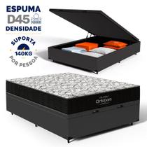 Cama Box Baú com Colchão de Espuma D45 Ortobom Airtech 150 D45 Casal 138cm Cama Box Baú com Colchão de Espuma D45 Ortobom Airtech 150 D45 Casal 138cm