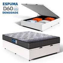 Cama Box Baú com Colchão de Espuma D60 Double Face Guarda Costas Comfort Force Probel Casal 138cm Cama Box Baú com Colchão de Espuma D60 Double Face Guarda Costas Comfort Force Probel Casal 138cm