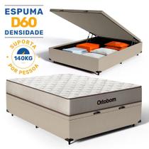Cama Box Baú com Colchão de Espuma D60 Ortobom Double Face Force Dream Casal 138cm Cama Box Baú com Colchão de Espuma D60 Ortobom Double Face Force Dream Casal 138cm