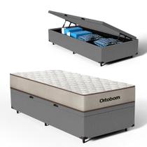 Cama Box Baú com Colchão de Espuma D60 Ortobom Force Dream Solteiro 88cm Cama Box Baú com Colchão de Espuma D60 Ortobom Force Dream Solteiro 88cm